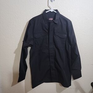 TRU-SPEC Black Tactical Shirt, Men's Size Small Long, Long Sleeves.